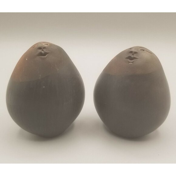 Deva Raku Spirit Ceremonial Rattles Pottery Pair Shakers Faces Nan Emmett - Picture 2 of 9